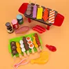 Baby Pretend Play Kitchen Kids Toys Simulation Barbecue Cookware Cooking Food Role Play Educational Gift Toys for Girls Children 5