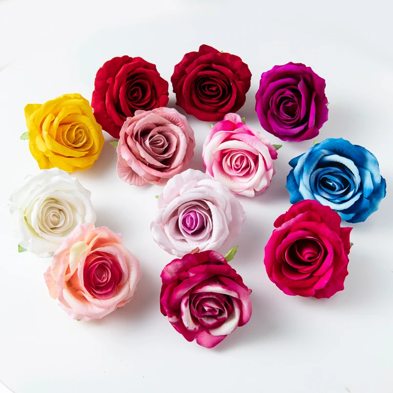 100pcs Artificial Rose Flowers Simulation Fake Flower Plant Home Wedding Decor 