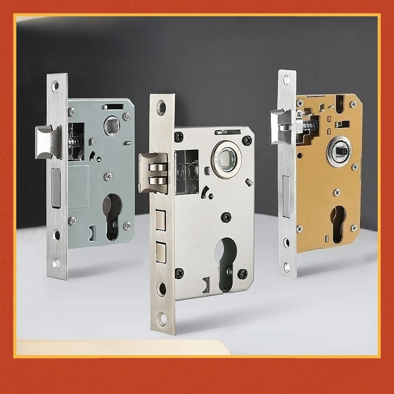 Indoor Door Wooden Door Core 58 Small Lock Body Size 50 Lock Core Lock Tongue Bedroom Door Accessories Door Lock Lock Bodys