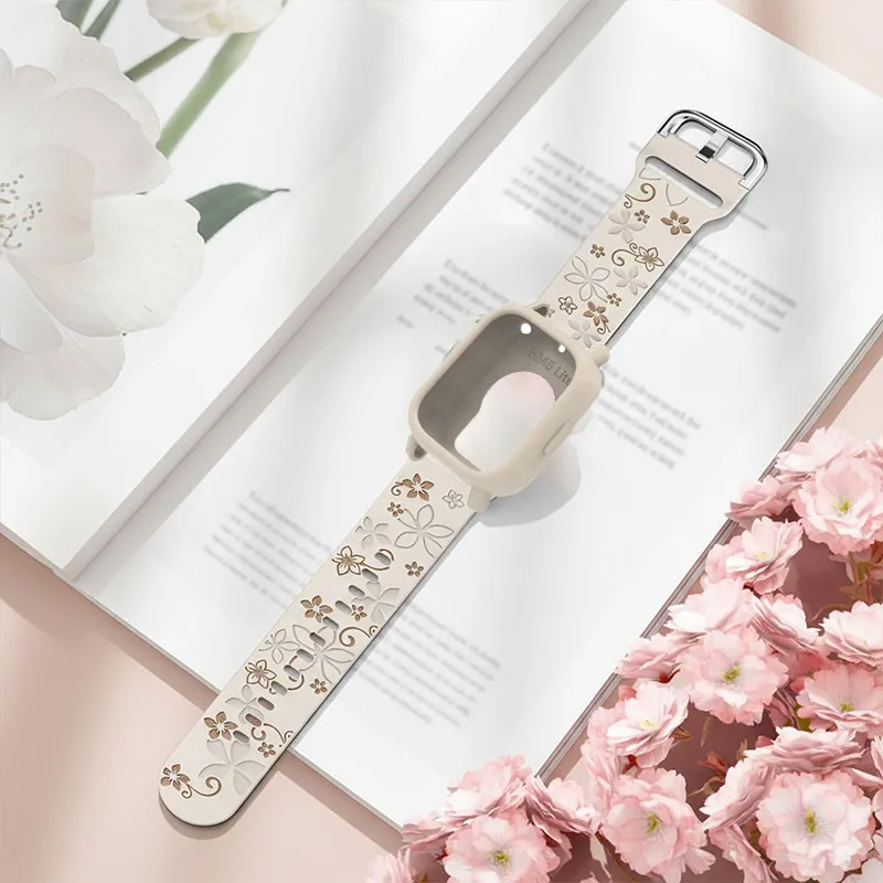 Engraved Silicone Band with Protective Case