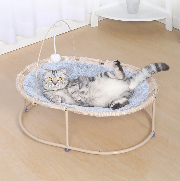 

Winter Cat Hammock Kitten Pet Bed Small Dog Puppy Beds Cat House Detachable Durable Strong Frame Warm Mat Nest