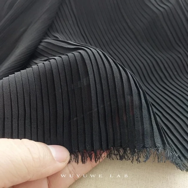 Pleated Chiffon Fabrics, Organ Pleated Fabric, Pleated Soft Fabric