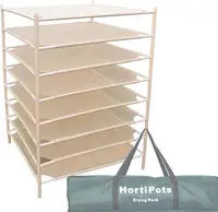  Herb Drying Rack 8 Layer Drying Net Dryer Stand Square 28 x 28 Inch to Dry Laundry Clothes or Cure Plants Like Herb 1