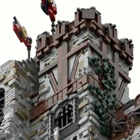 Moc Building Bricks Street View Challenge Medieval Castle Technology Modular Blocks Holiday Gifts Toys For Children DIY Sets 2