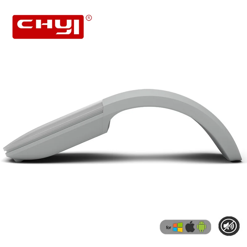 Chyi 2.4G Mouse Wireless Pieghevole Silenzioso Arc Touch Roller Mouse Per Computer Mouse Pieghevole Da Gioco Ultra Sottile Per Laptop Microsoft Pc