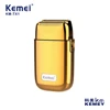 Kemei Men's Waterproof Shaver Metal Body Precision Trimming Double Blade Reciprocating Shaving Machine Rechargeable Razor KM-TX1 1