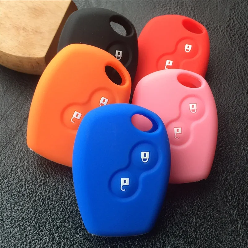 Silicone Car Key Case For Renault 2 button Clio Scenic Megane Duster Sandero Captur Twingo Modus Remote Control