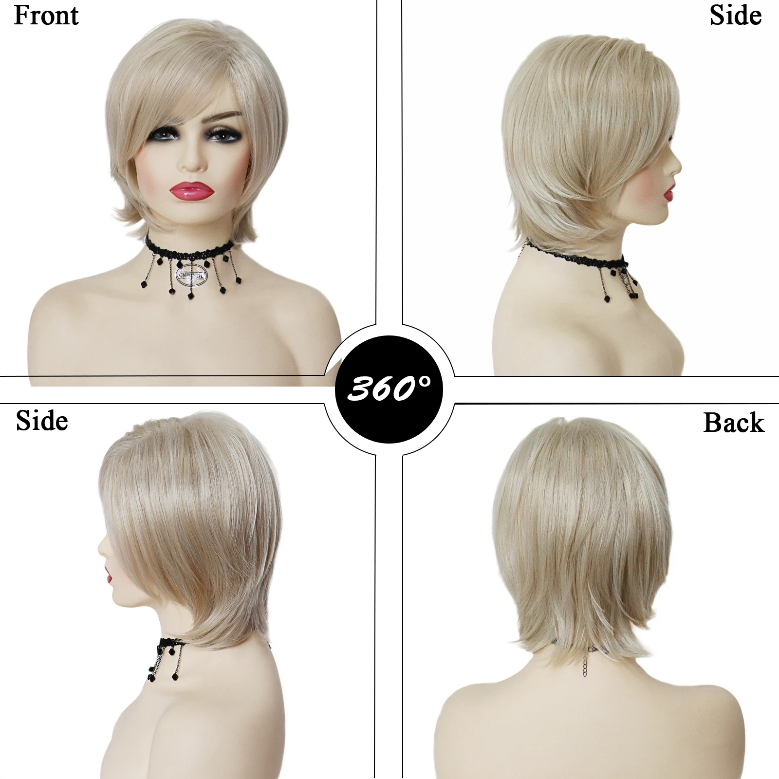 GNIMEGIL Mommy Wig with Bangs Grey Short Wigs for Women Synthetic Hairstyles Wig Older Lady Costume Natural Wigs for Mother Gift GNIMEGIL Mommy Wig with Bangs Grey Short Wigs for Women Synthetic Hairstyles Wig Older Lady Costume Natural Wigs for Mother Gift