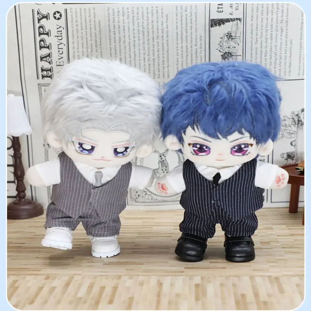 20cm Plush Cotton Doll's Clothes Shoes Outfit Accessories for Idol Dolls Fashion Suit Doll Tops Shirt Pants Suit Kids Gift 5