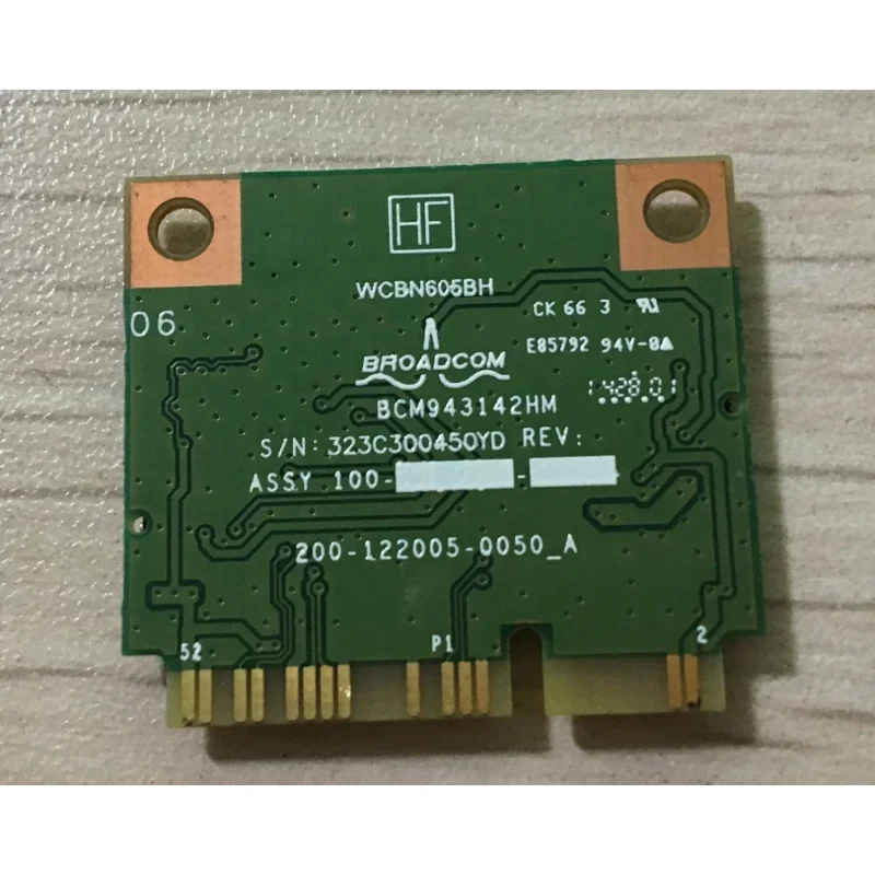 New For Broadcom BCM943142HM Wireless WiFi Bluetooth 4.0 Half Mini PCI-E Card For Lenovo Thinkpad FRU:04W3837 300Mbps