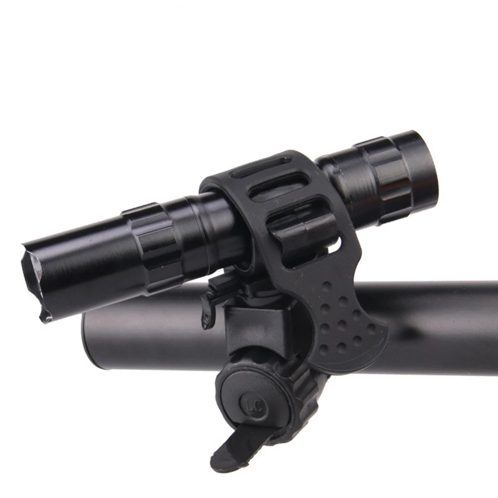

Universal 90/360 Degree Rotating Bicycle Handlebar Torch Holder Bike Mount Bracket Clamp For LED Flashlight Bracket