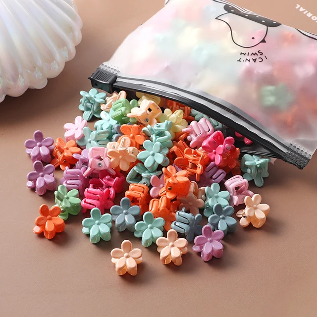 40Pcs Girls Colorful Hair Clips Flower Star Mickey Cute Small Hair Claws Kids Sweet Hairpins Cartoons Fashion Hair Accessories style-20