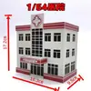 1/64 Outland Models Railroad City Hospital Police Station Building Scene Model 5