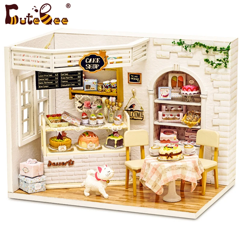 shihita　人形用木製家具　ハンドメイド Amazon.co.jp: ミニチュア 木製 ドールハウス 家具キット Diy