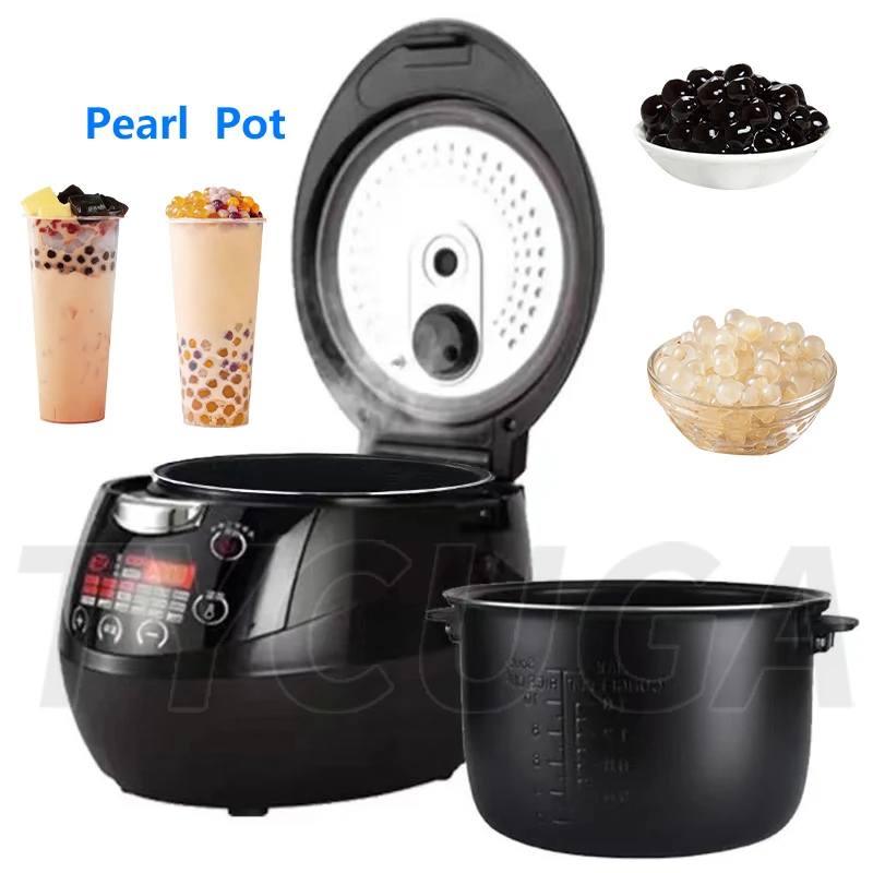 Taro Cooker 8L Tapioca Cooker Milk Tea Shop Pearl Cooker Bubble Tea Pearl Warmer ...