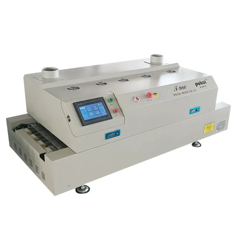 PUHUI T-980 New SMT Reflow Oven Touch Screen Reflow Soldering Machine Long Preheating Time Small Instantaneous Power Low Machine 2