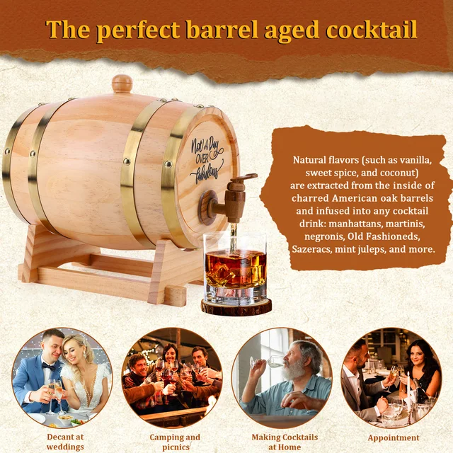Whiskey Decanter Barrels Direct Gavigain 5 Liter Oak Aging Barrel ...