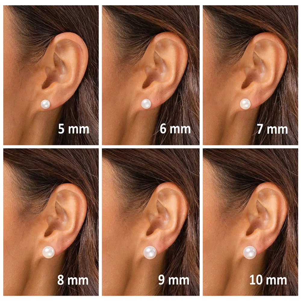 Orecchini a lobo con perle d'acqua dolce naturali in argento_voghion.com