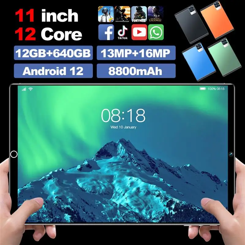 11inch Tablet S29 5G 12GB+640GB Android12 Tablet PC 8800MAh MTK6797 WiFi Bluetooth Google Play GPS Touch Screen Tab