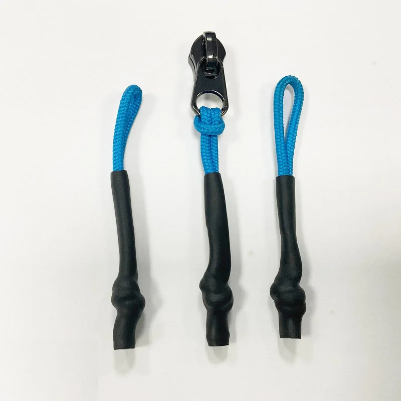 1000pcs 3D Ring Zip Puller Soft PVC Drop Plastic Sliders Soft Rubber Label Tag Silicone Bag Zipper Clothes