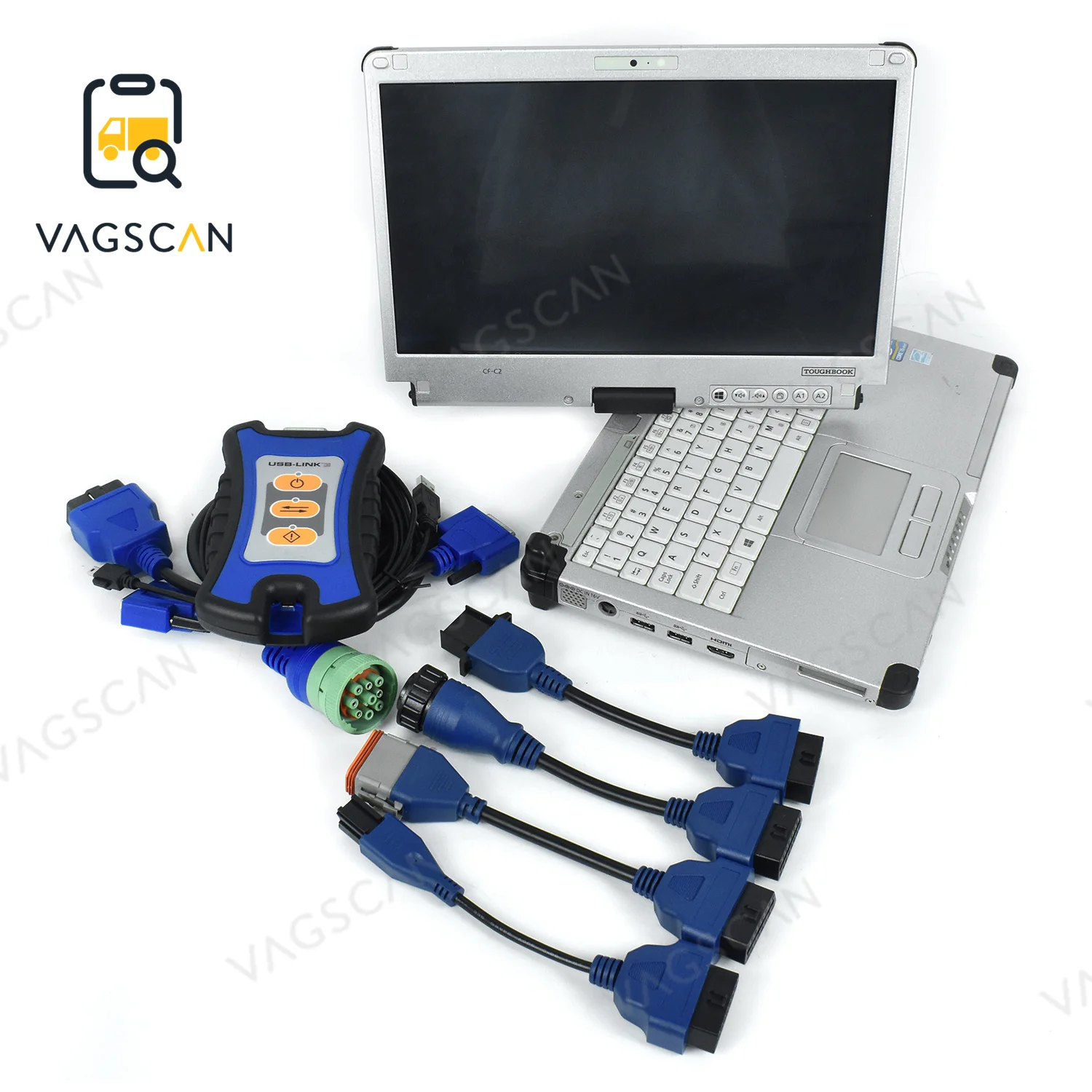 

Ноутбук CFC2 для новых разработанных стандартов USB-соединения 3, сканер для тяжелых грузовиков, интерфейс для дизельного грузовика, диагностика pn 404032 jзум