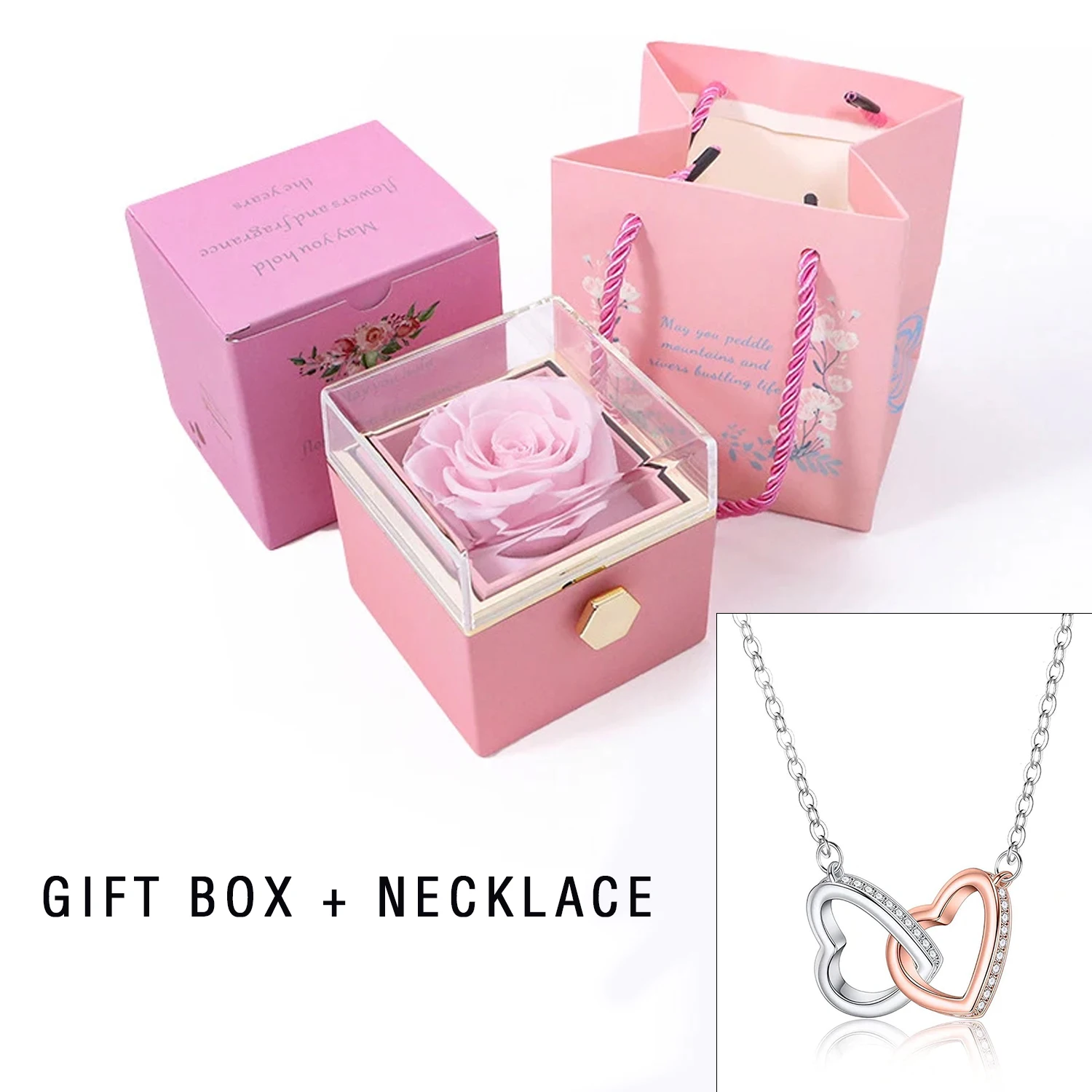 Pink Box Necklace