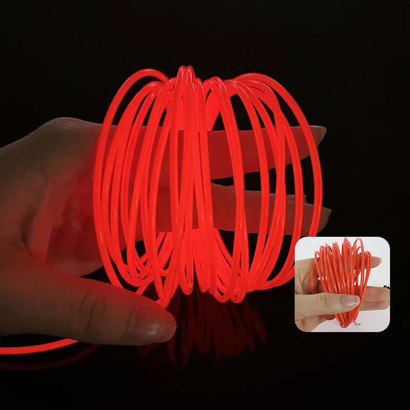 1M/2M/3M/5M Auto Innen Beleuchtung LED Streifen Dekoration Flexible EL  Verdrahtung neon Streifen Für Auto DIY Umgebungs Licht Mit USB Stick -  AliExpress