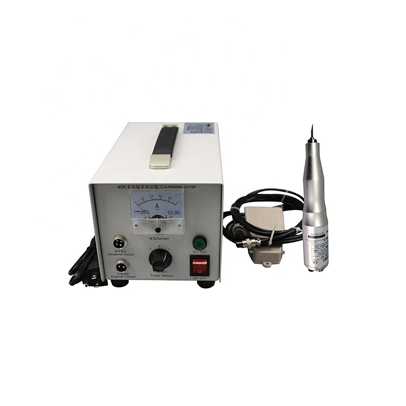 

Ultrasonic Cutting Machine Hand held Fabric Cutter 40kHz 100watt Thin Plastic Cutting Machine