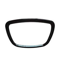 Carbon Fiber Steering Wheel Trim Sticker - Premium Car Interior Decoration Accessory (Style 1 Black)