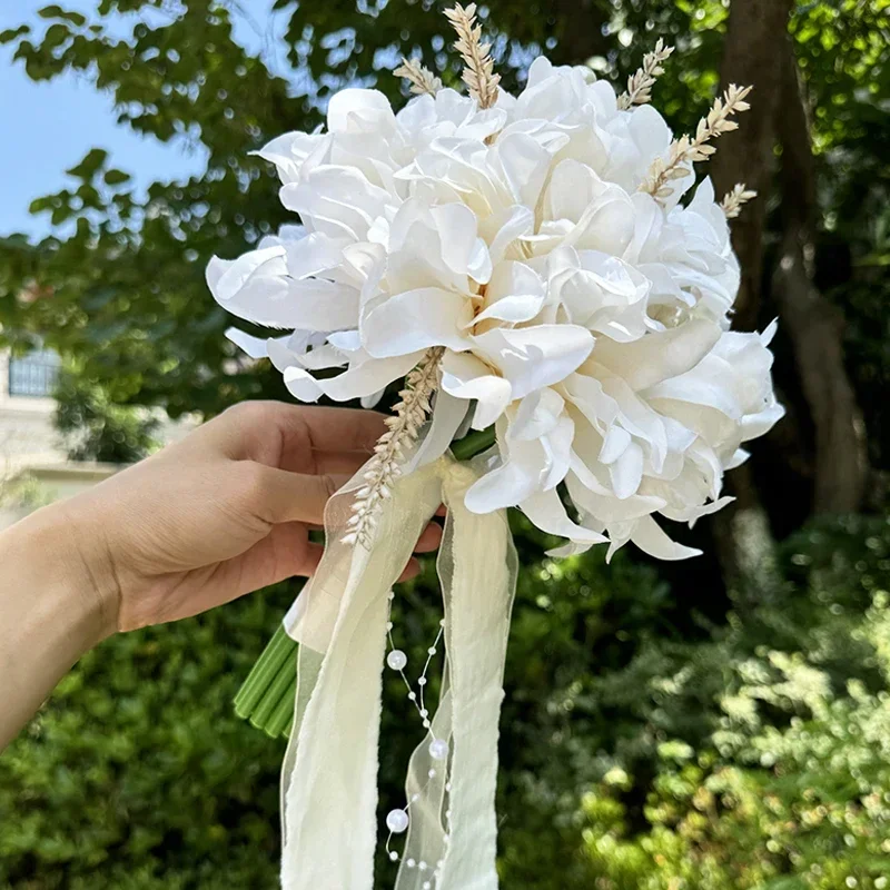 1PC Wedding Bride Bouquet Bohemian Bouquet Artificial Wheat and Lotus Seed Decorative Tossing for Wedding Valentine Day wedding bouquets
