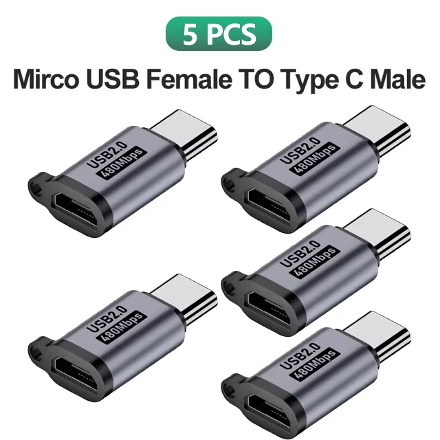 ตัวเลือกสินค้า อะแดปเตอร์ USB-C แปลงเป็น Micro USB - ใช้งานได้กับทุกอุปกรณ์