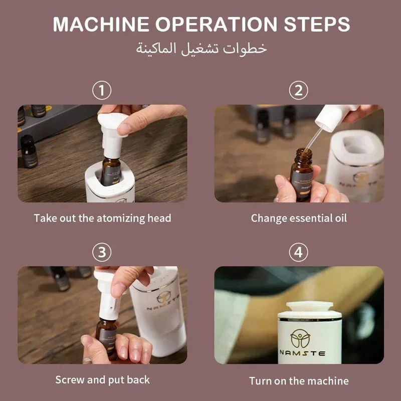 معطر هواء للسيارة من NAMSTE فاخر 6 عبوات 10 مل نكه...