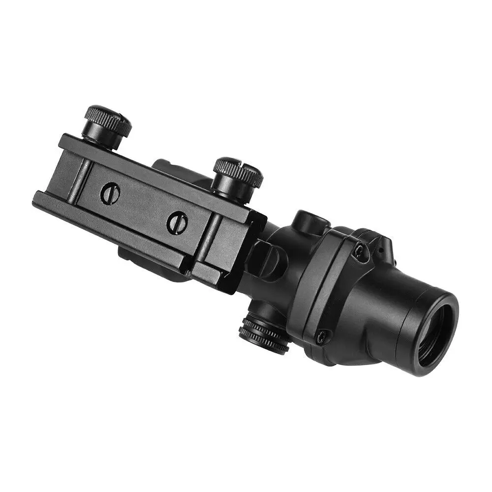 4x32 Fiber Optics Red Green Chevron Cross Illuminated Tactical Sight Scope