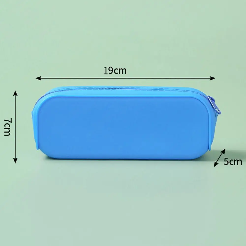 Single Layer Colorful Creative Storage Box Pencil Bag Silicone Pencil Case Stationery Box pencil cases stationery box