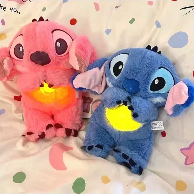 Lilo and Stitch Disney Soothing Dolls Kawaii Cartoon Characters Room Decoration Accessories Doll Companion with Airbag Gift plush toys