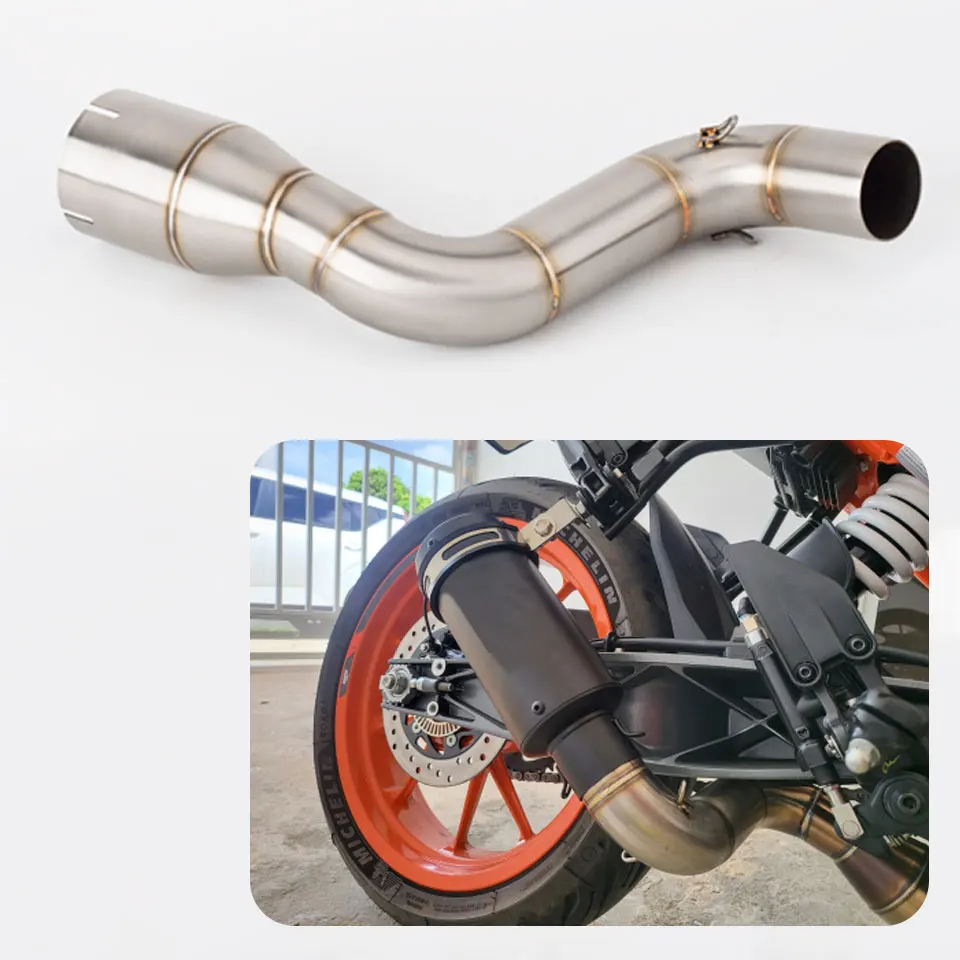 Motorcycle Duke 200 exhaust RC200 muffler 200 DUKE link pipe DUKE 200 exhaust link pipe 2021-2022