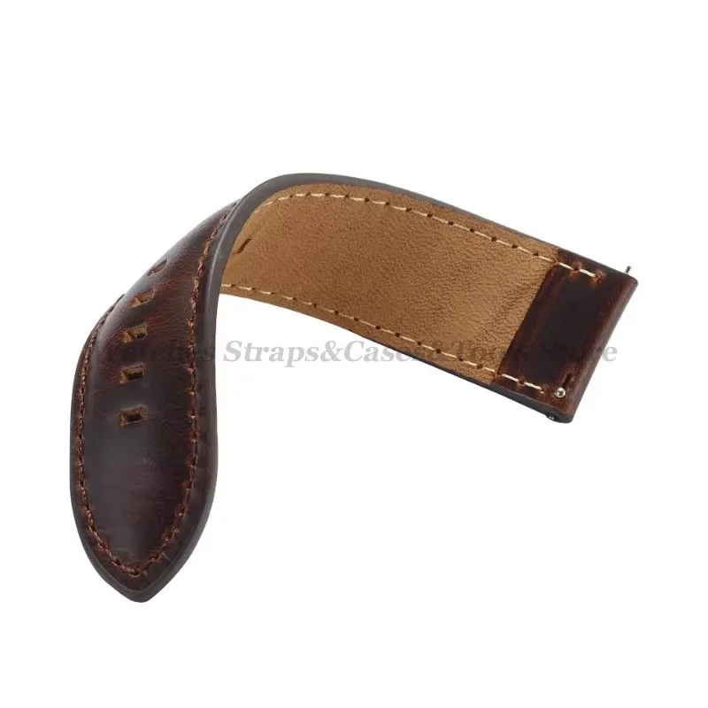 Vintage Cowhide Genuine Leather Quick Release Watch Strap Bracelet