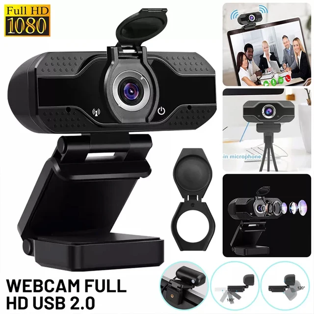 1080P Full HD Web Camera With Universal Clips Fits Laptops Desktops LCD Monitors Webcam Full Hd Microphone 1
