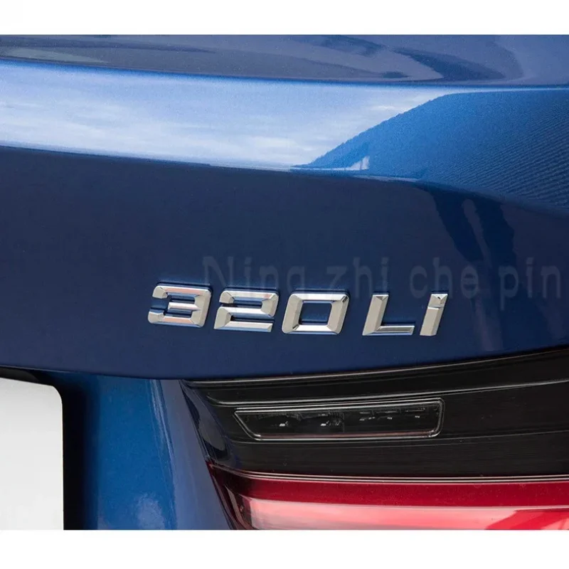 새로운 폰트 번호 316i 318d 320i 325i 글자 328d 330i 340i GT 배지 ABS 3 시리즈 E90 E46 F30 자동차 후면 스티커