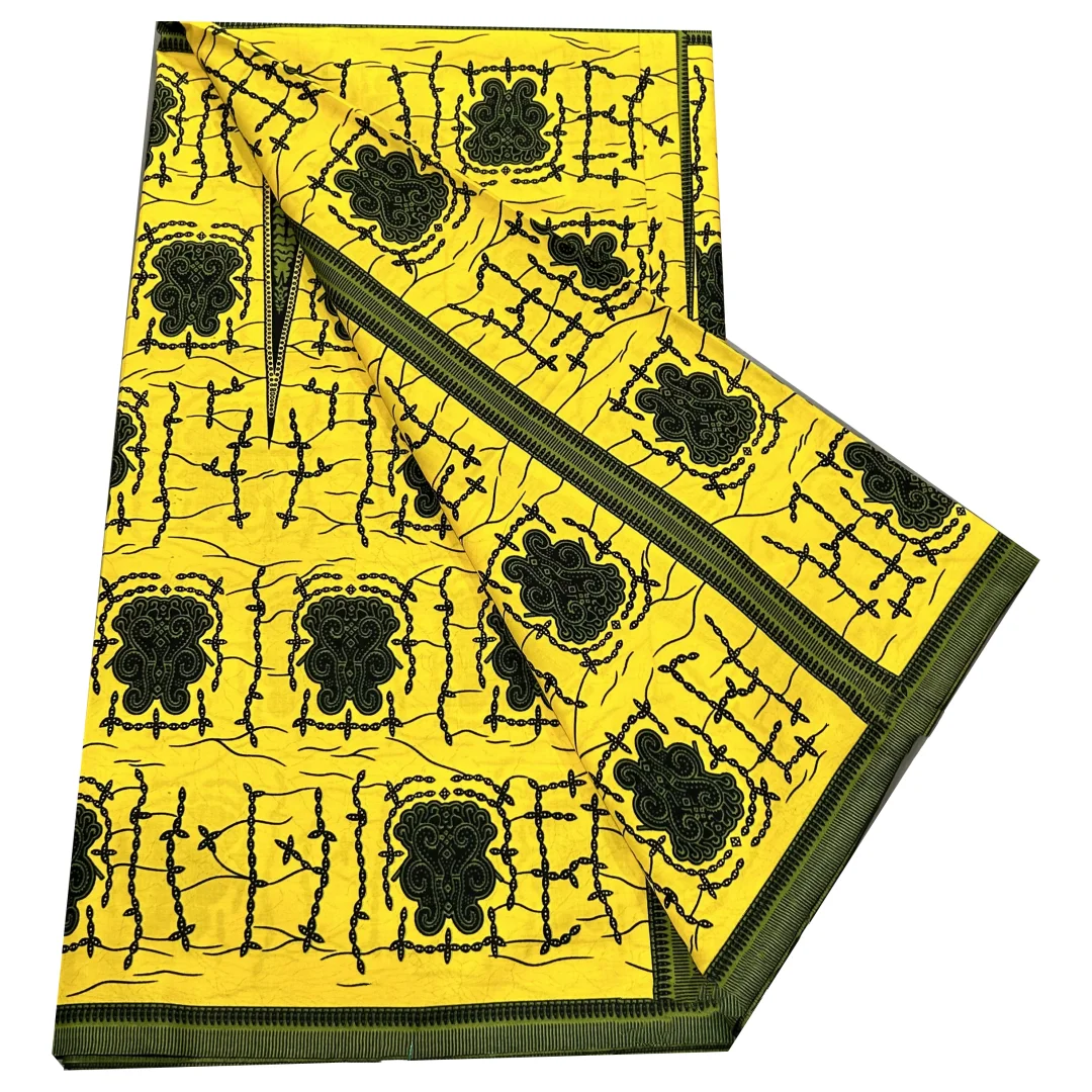 New Guaranteed Super-V Veritable Wax Fabric Cotton African Real Wax Fabric Ankara Prints Dutch Style Tissu Pagne