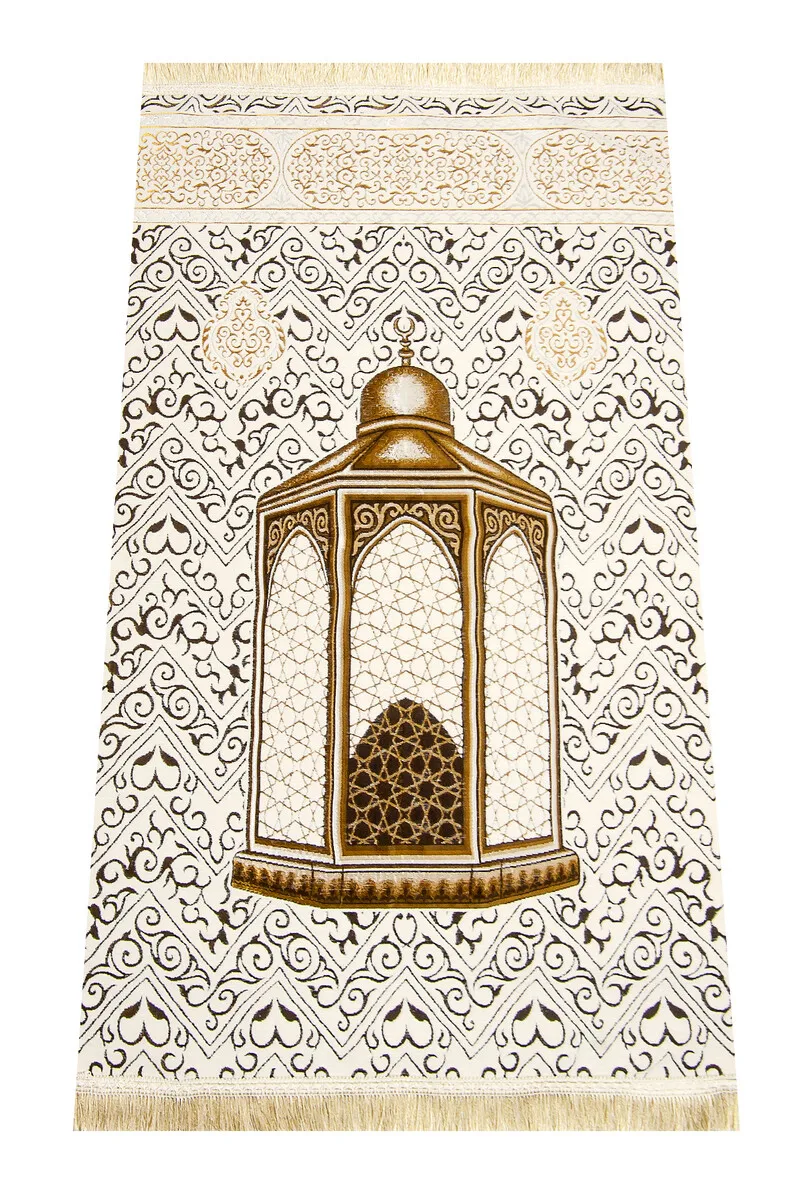 

Authority Ibrahim Model Ultra Cream Şönil Prayer 13 Sheet of Muslim Islamic Prayer Mat Holy Quraan Islamic Mats