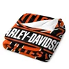 Harley-Davidson Throw Blanket Fuzzy Warm Throws for Winter Bedding 3D Printing Soft Micro Fleece Blanket 3