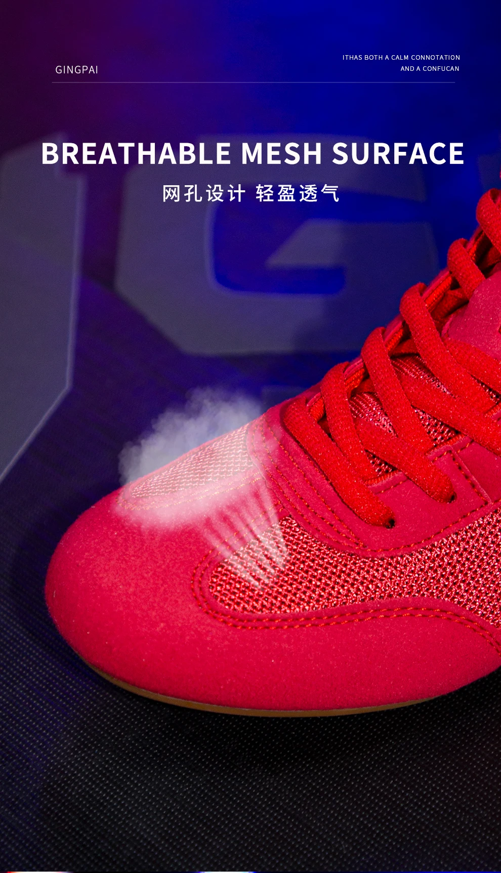 Description Picture 6 of item2024 New Authentic wrestling shoes for men training shoes tendon at the end leather sneakers professional boxing shoes