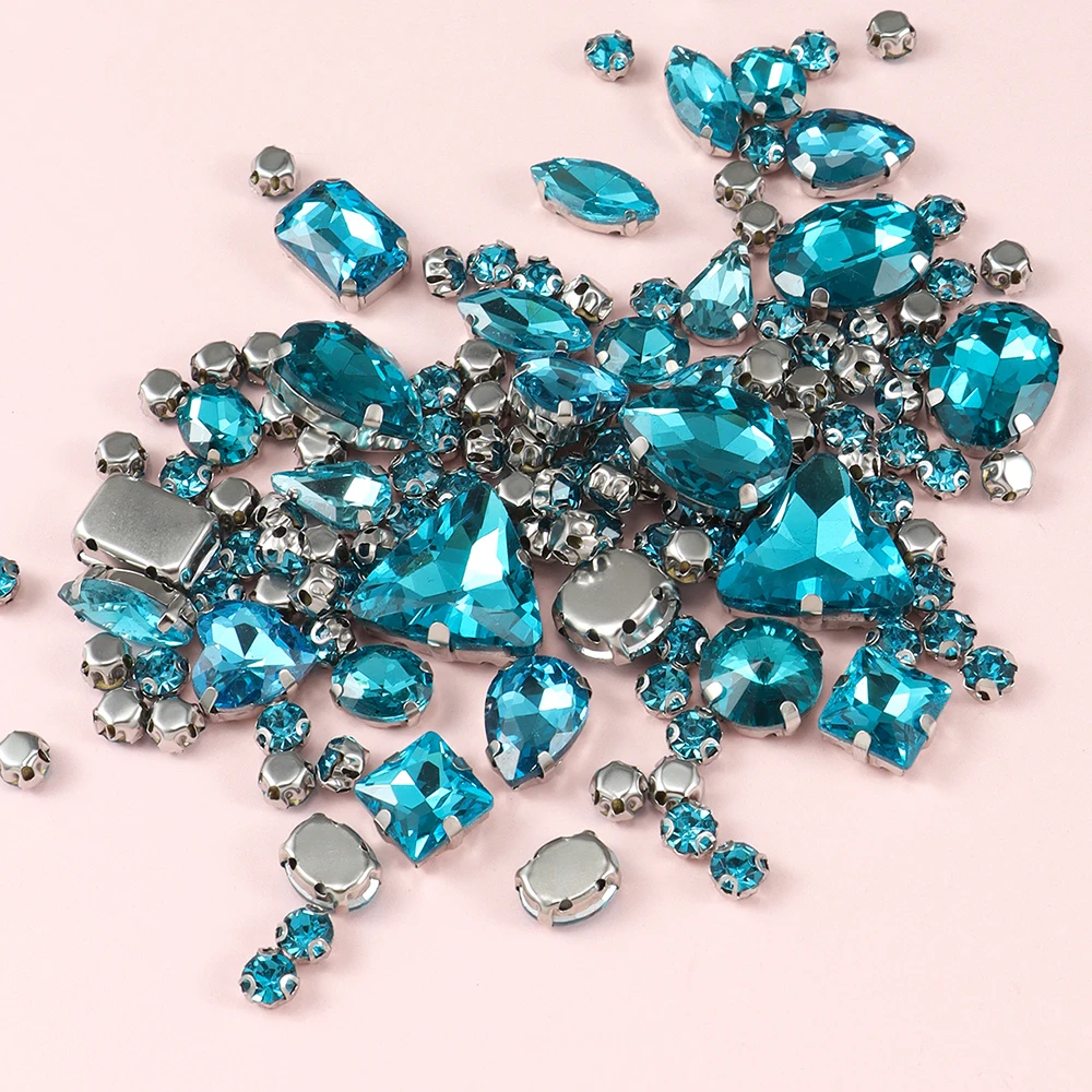 Brillabenny Mélange De 50 Pierres De Châtain Strass à Coudre En