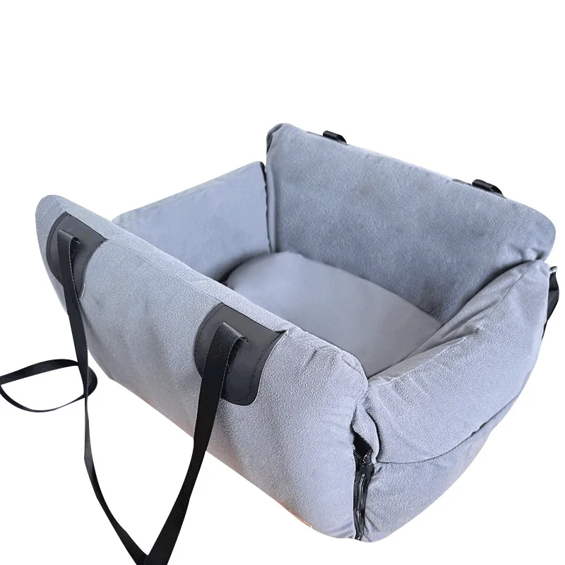 

High Quality Warm Portable Anti-fall Pet Car Seat Bed Adjustable Car Dog Soft Travel Kennel