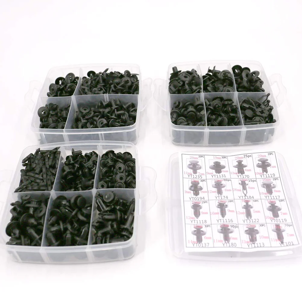 

620 Pcs Car Body Bumper Rivet Trim Push Pin Fastener Moulding Retainer Clip Boxed
