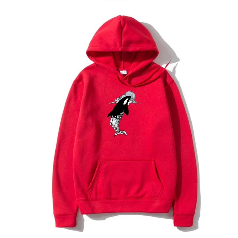 

Brand Sweatshir Hoody Man's Cotton Hoodie Pullover Animal Printed Mens Hoodie Orcinus Orcaeometric Fashion Casual Summer