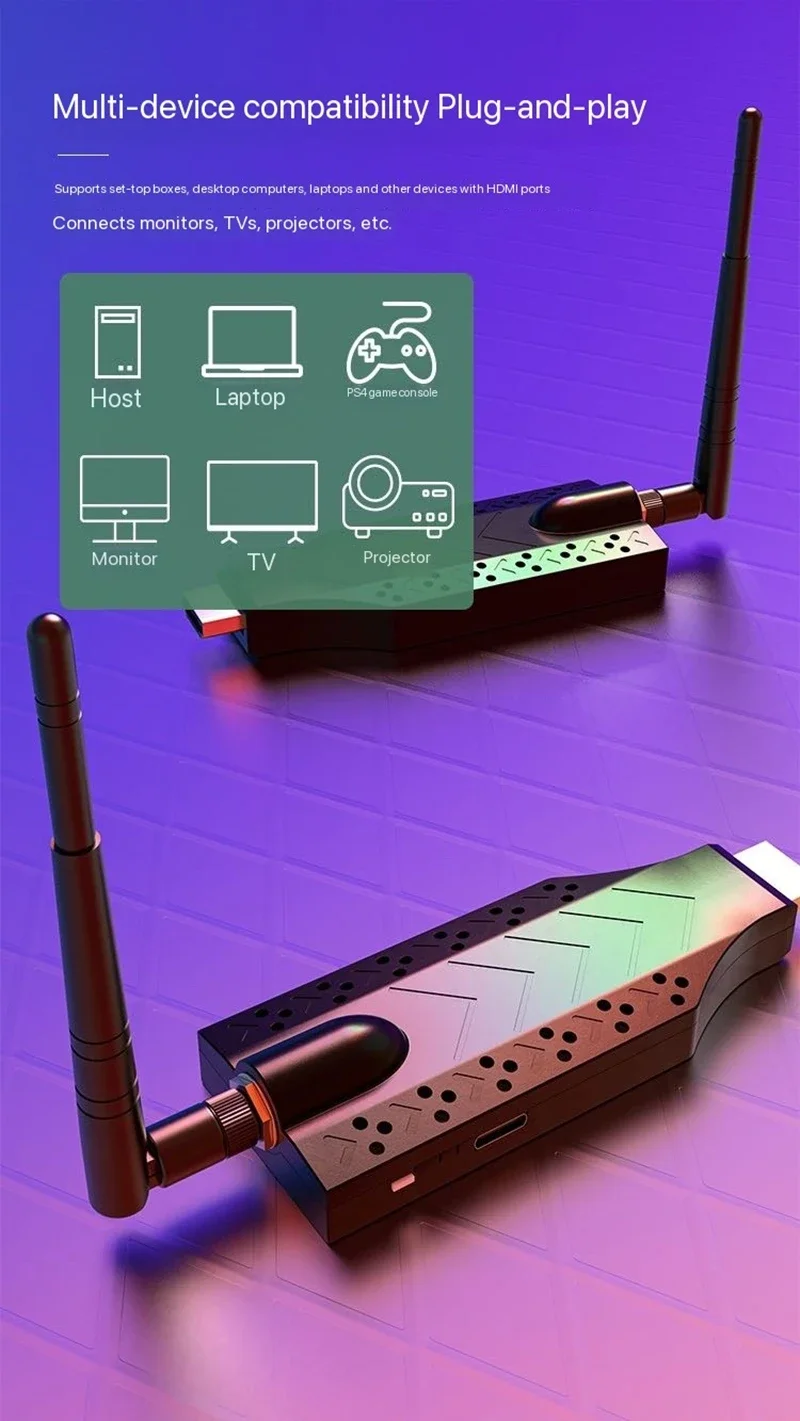 150M Wireless Video Transmitter and Receiver HDMI Extender Display Adapter Scree