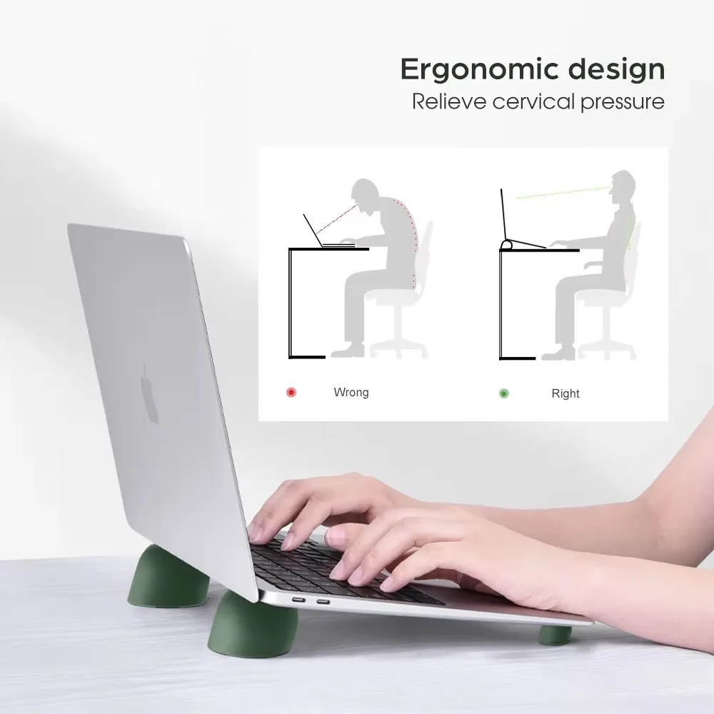 Eary Portable Laptop Stand Mini Mushroom Shape Cooler Holder Small Heat Dissipation Support Bracket for Macbook Air Pro Notebook