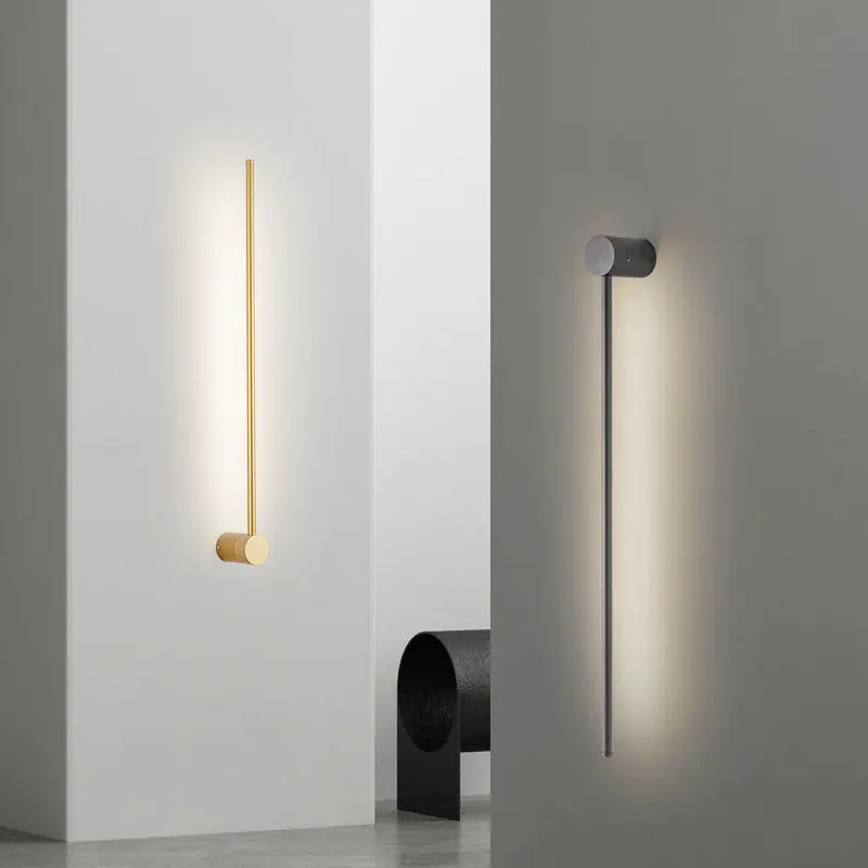 블랙 골드 360 ° 회전 LED 벽 램프, 소파 배경 침실 실내 침대 옆 LED 벽 조명, 복도 홈 스콘스
